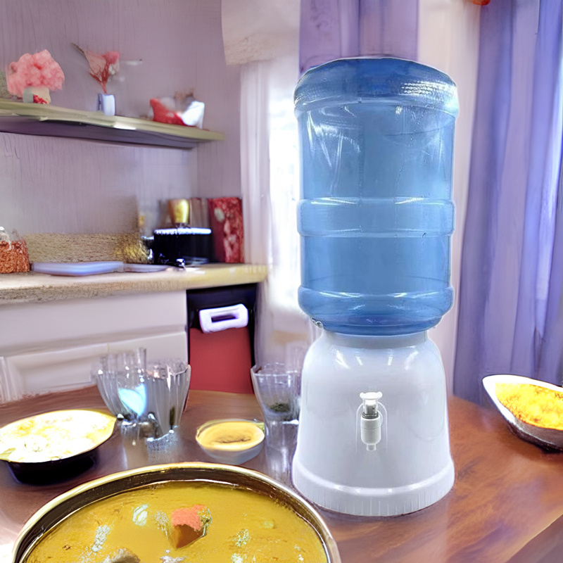 Table Top Water Dispenser with faucet Round Plastic/ C02056 - Image 3