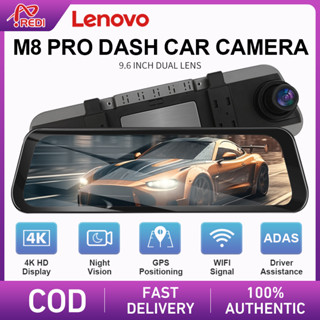 Lenovo Dashcam M8 Pro 4k WIFI Car Dvr Camera 9.66 Inch Streaming Rear View Mirror Dash Cam