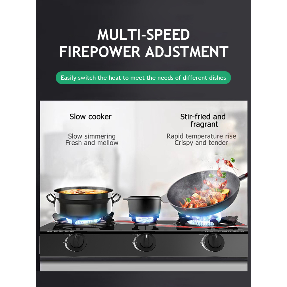 ICON Gas Stove Two Burner Infrared Gas Stove Double Standard 700X350X100mm - Image 3