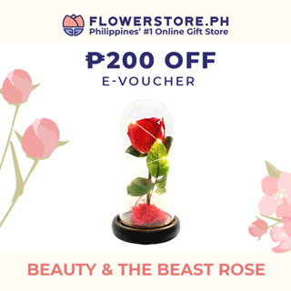 FlowerStore.ph P200 e-Voucher on Beauty & The Beast Rose