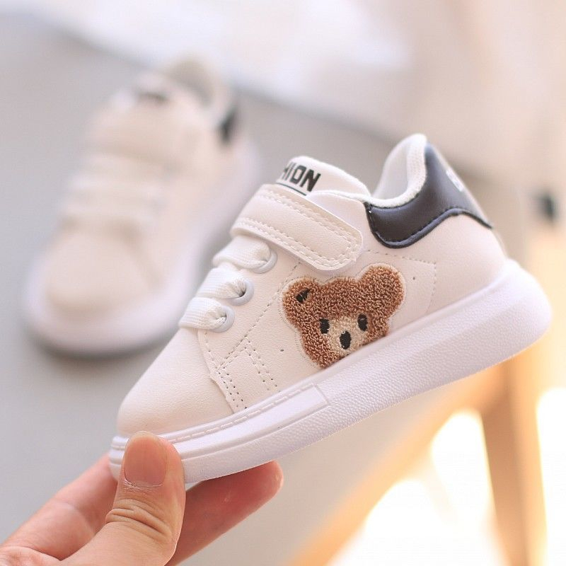 baby Kids Shoes Boys White Cartoon Design Sneakers Walking Sport Shoes - Image 6
