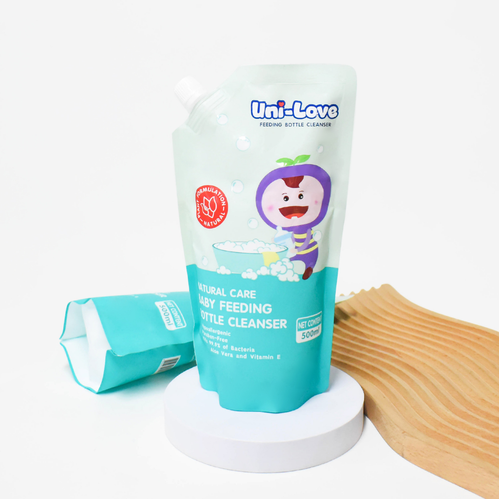 UniLove Baby Bottle Cleanser 500ml Pack of 4 - Image 3