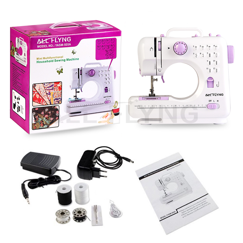 【ALL FLYING】Portable Sewing Machine Mini Electric Household 12 Stitches Sewing Machine Multifunction - Image 4
