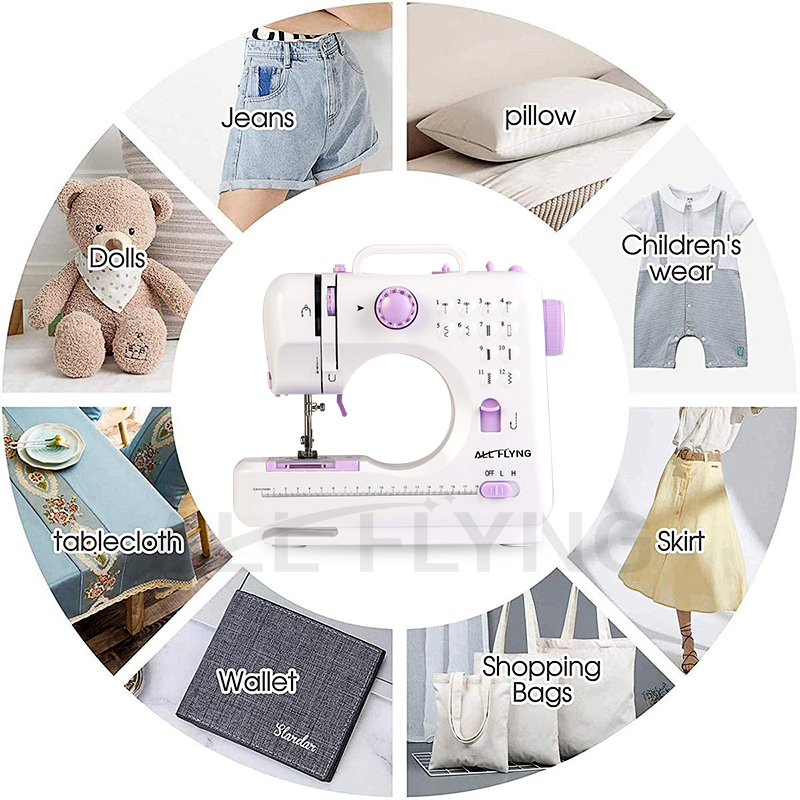 【ALL FLYING】Portable Sewing Machine Mini Electric Household 12 Stitches Sewing Machine Multifunction - Image 2