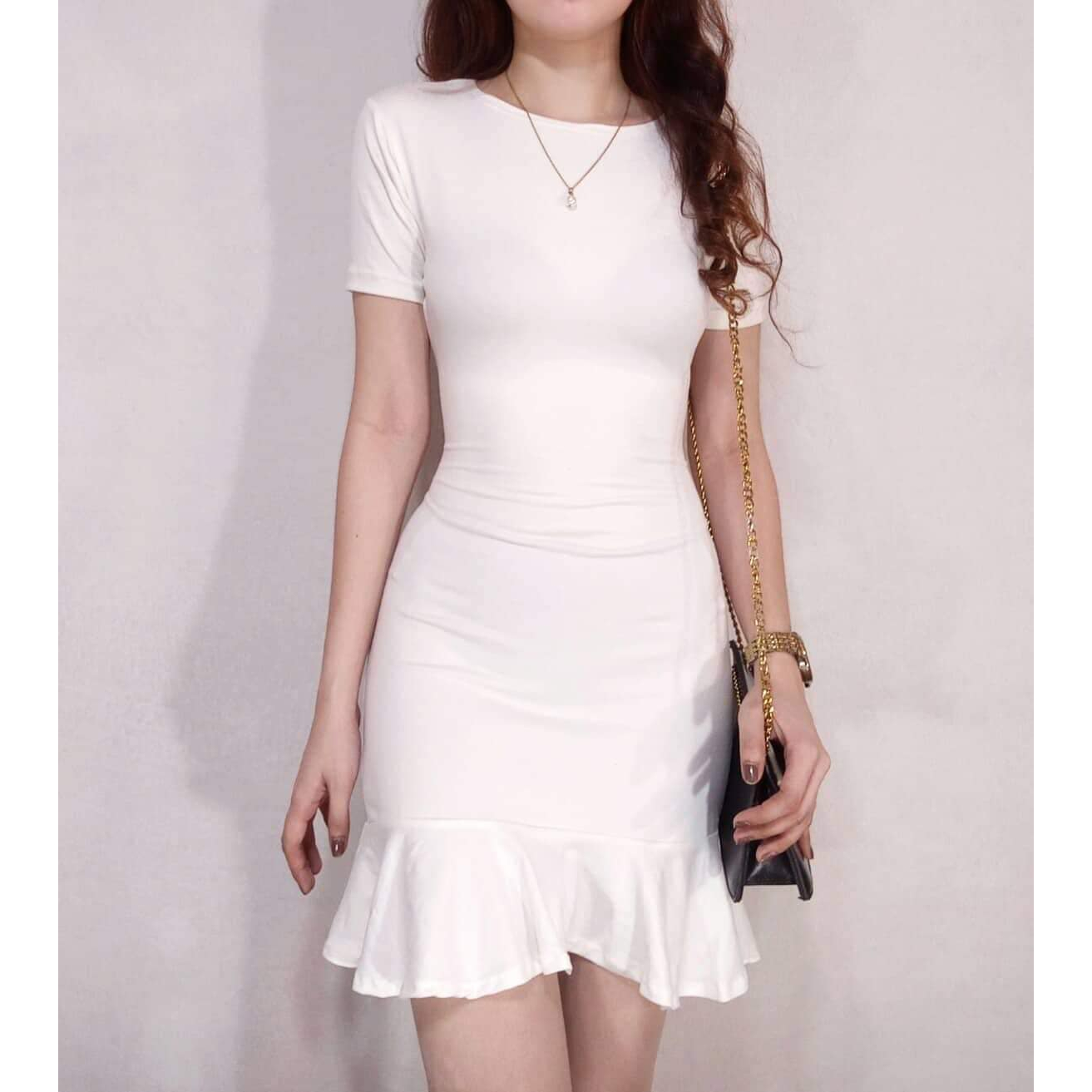 white dress shopee Zooey Summer Party Black / XL Luxury three Shop long white dress for