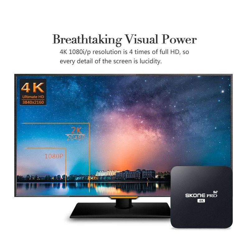 Smart TV Box Pro 4K 64GB+512GB 2.4G/5G Latest Version Ultra HD WiFi Quad Core CPU Media Player Set - Image 5