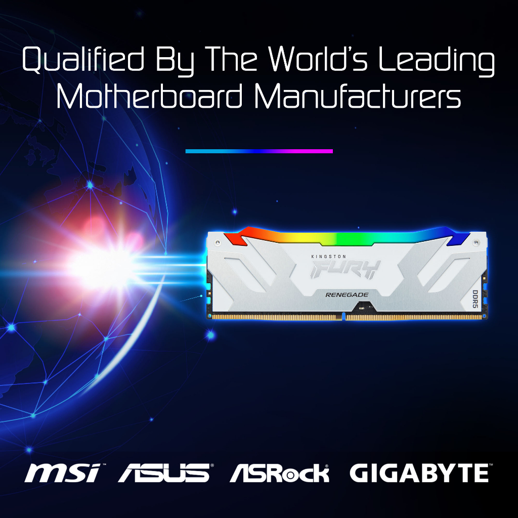 Kingston Renegade DDR5 RGB 16GB/32GB/64GB Single/Kit 16Gbit DRAM UDIMM ...