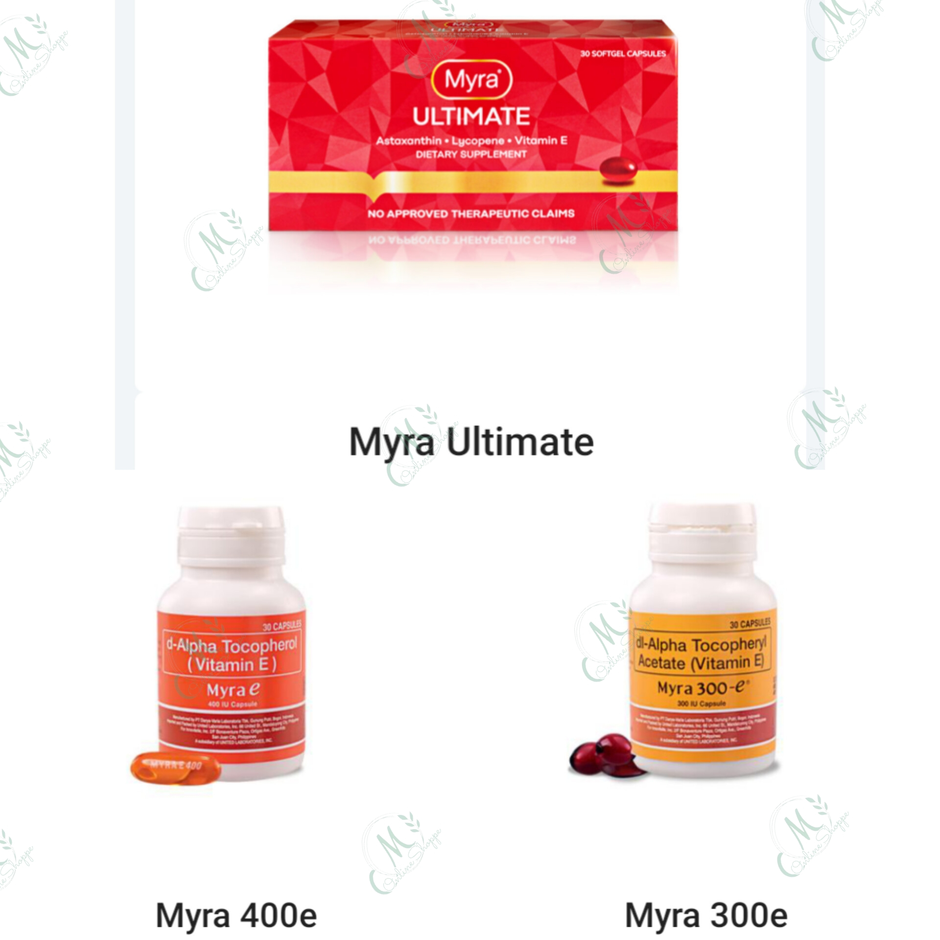 Myra E 400 IU | Myra 300 IU Capsule (30 Capsule)