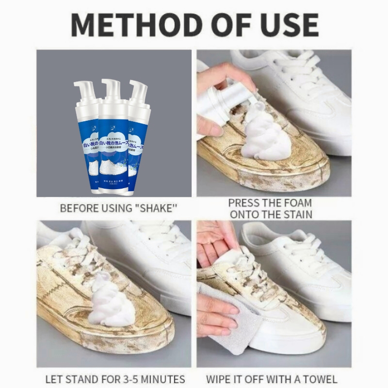 Shoe Whitener For Sneakers Multifunctional White Shoe Polish For Sneakers  260g Brightening Shoes Whitenings Cleansing Gel Stain - AliExpress