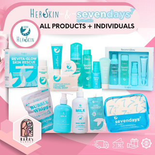 HerSkin Sevendays ALL PRODUCTS SET | INDIVIDUALS |  RevitaGlow Secretglow Sun Defense Her Skin