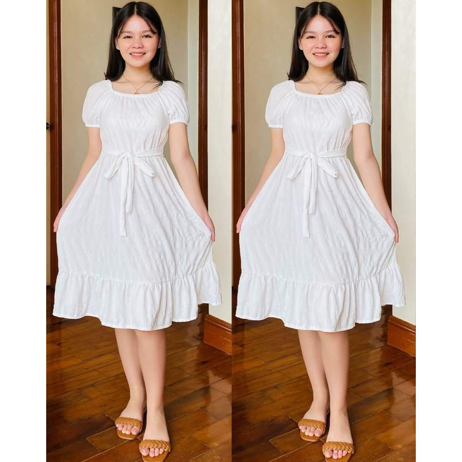 Shop white sleeve dress for Sale on Shopee Philippines