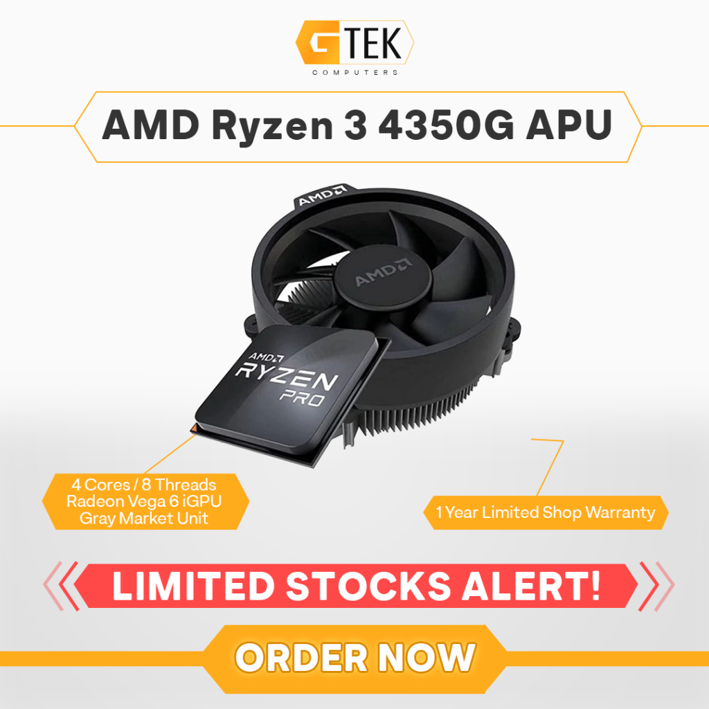 Amd shops ryzen 3 pro 4350g bulk