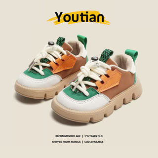 【On Hand】 Korean Style Rubber Shoes For Kids Boys Sneakers Kids Shoes Girls Baby Shoes 1 To 6 Years