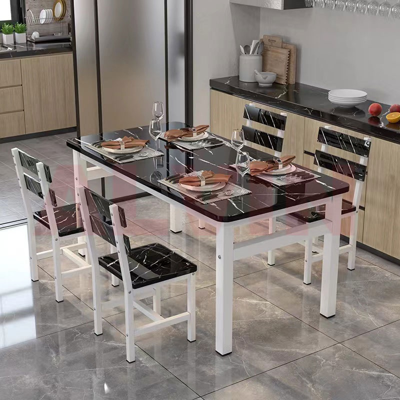 RAMEY Dining Table Set With 4 Chair For Living Room Or Restaurant(1+4) - Image 2