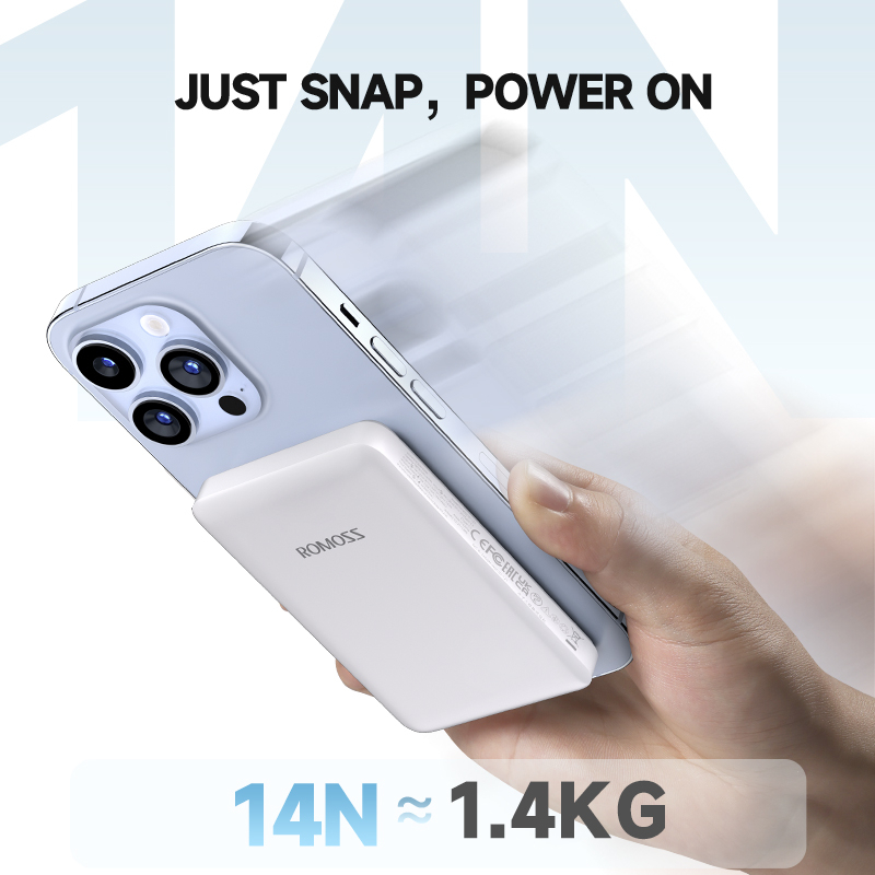 Romoss WSC10 10000mAh Power Bank 15W Wireless And PD20W Wired Fast Charging Magnetic Battery - Image 4