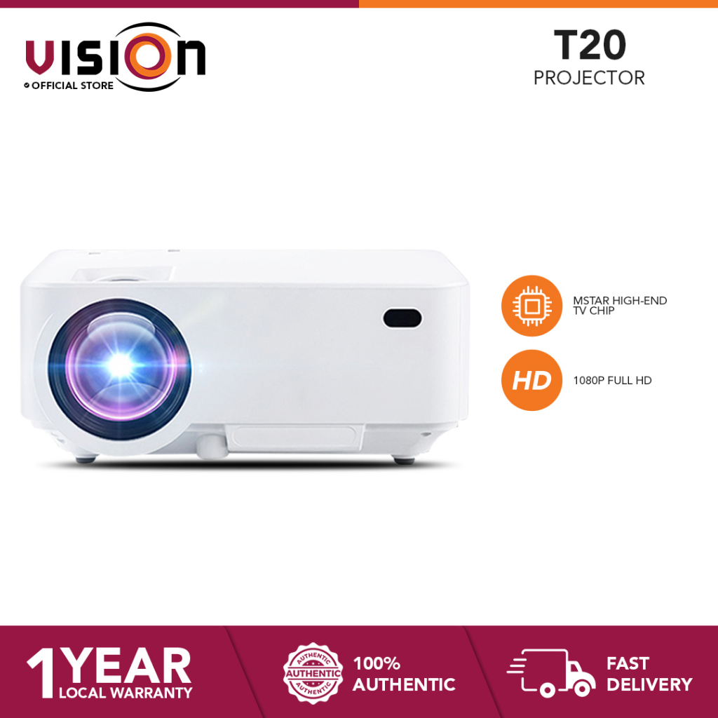 T20 HD LED Portable Cinema Beamer | Shopee Philippines