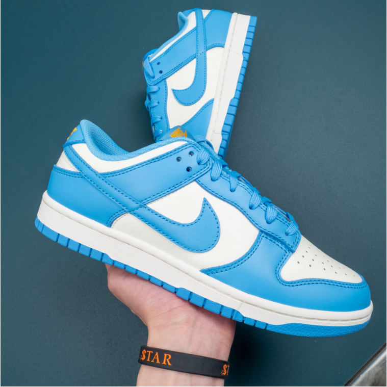 100%Original Nike Dunk Low Blue White “Coast” Unisex Sneakers