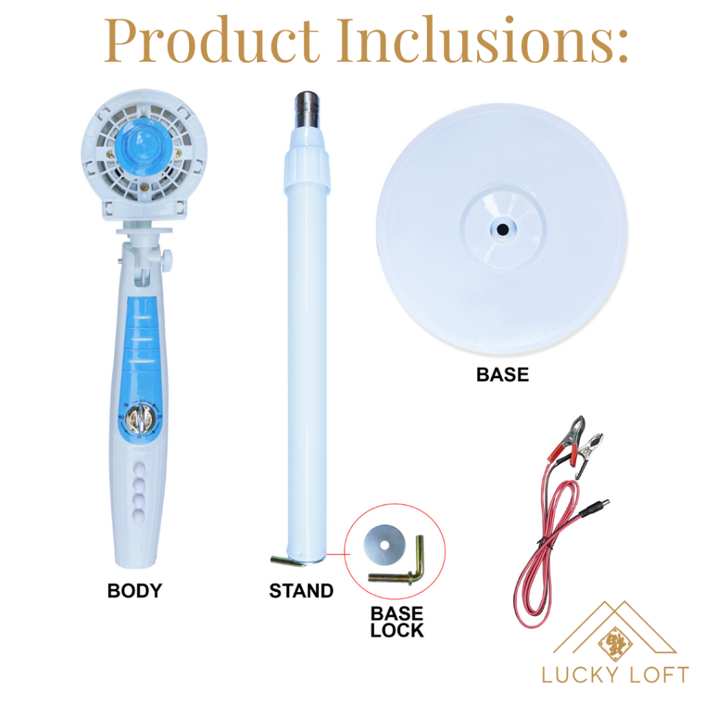 ACE-TECH DC12V 16" Stand Fan (Solar - Battery Operated) SOLAR DC 12 VOLTS 16 inch Stand Fan — view 3