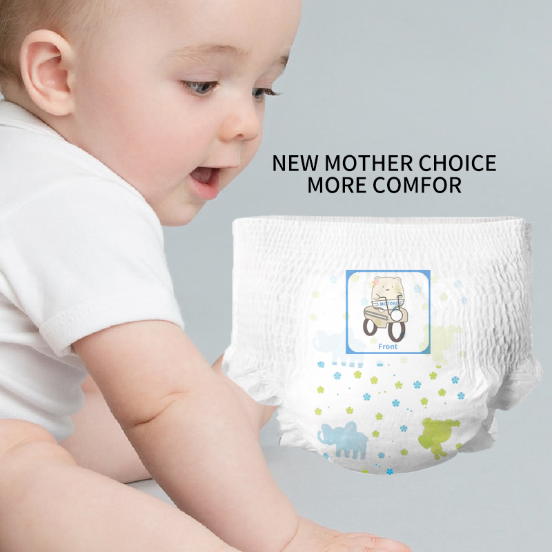 Sumikko 50 PCS  diaper for Baby Unisex Ultra thin and dry Breathable diapers Pull-up Pants — view 2