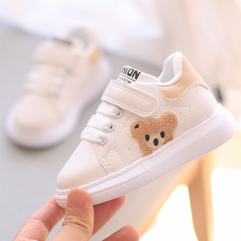 baby Kids Shoes Boys White Cartoon Design Sneakers Walking Sport Shoes - Image 3