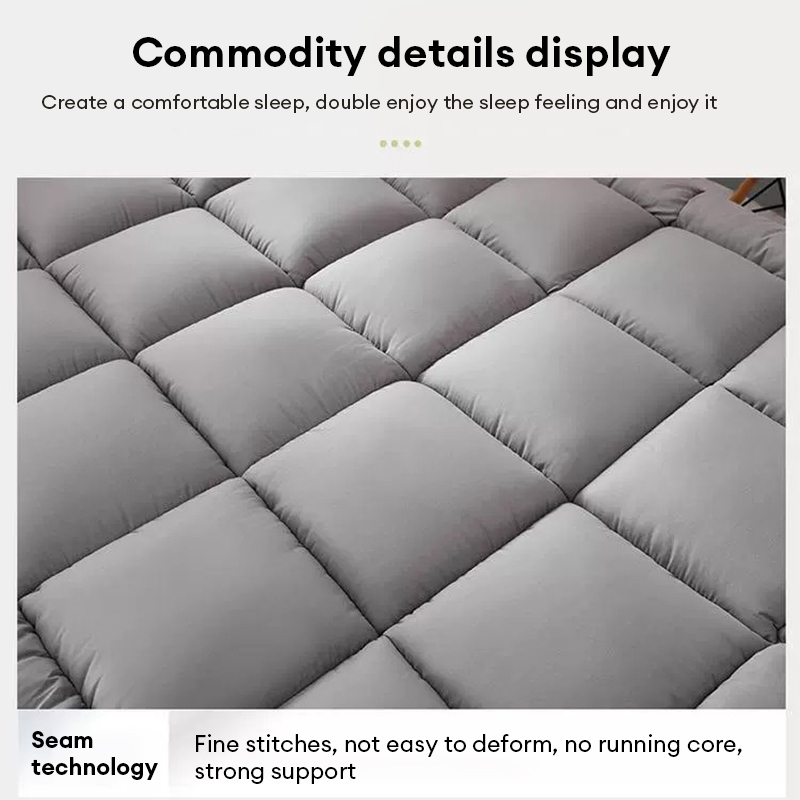 [50% OFF]Mattress  Velvet Bed Foldable 10cm Thick Tatami Topper Mattress Single/Queen/King Size - Image 4