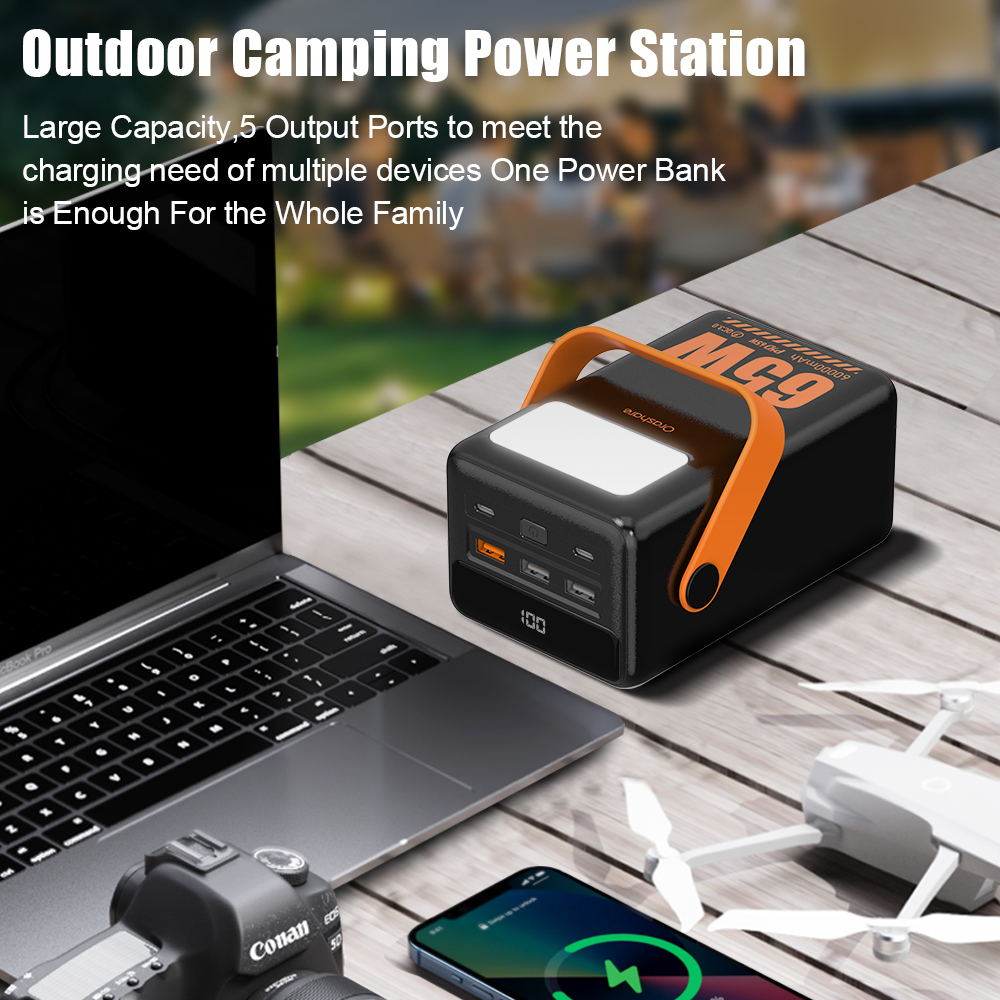Orashare Fast Charging Type C Output Power Bank Ol60pro 60000mAh PD20W - Image 5