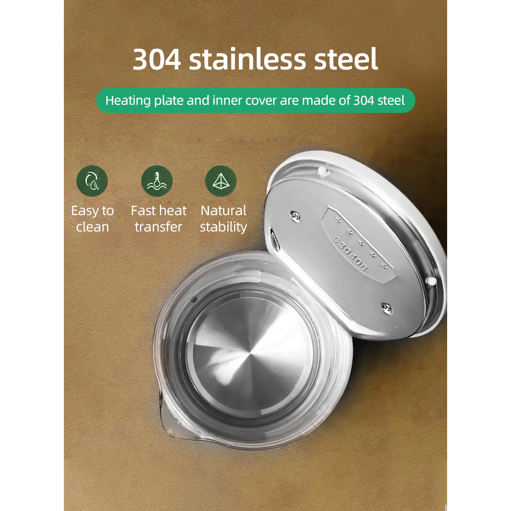 ICON Electric Kettle 1.8L-2.5L 2200w High Power Fast Heating Home Safety Auto-Off Glass water heater - Image 4