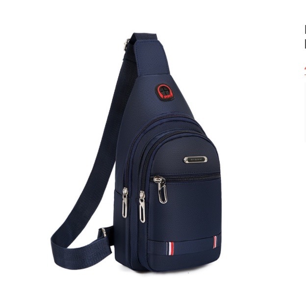 Small Sling Bag Crossbody Chest Shoulder Water Resistant Travel Bag for Men Women Boys With Earphone - Image 4