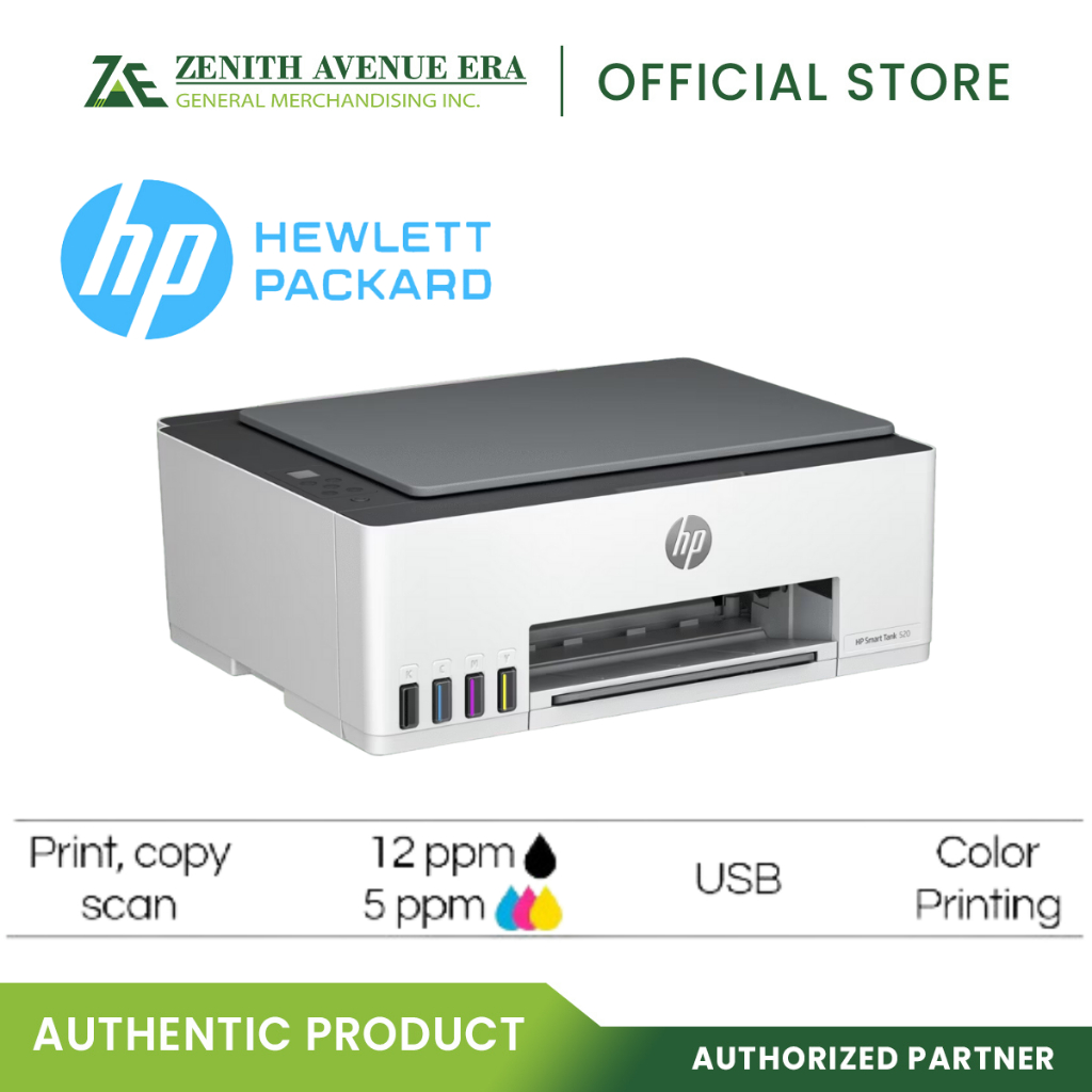 HP Smart Tank 520 3 in 1 Printer PN# 1F3W2A — view 2