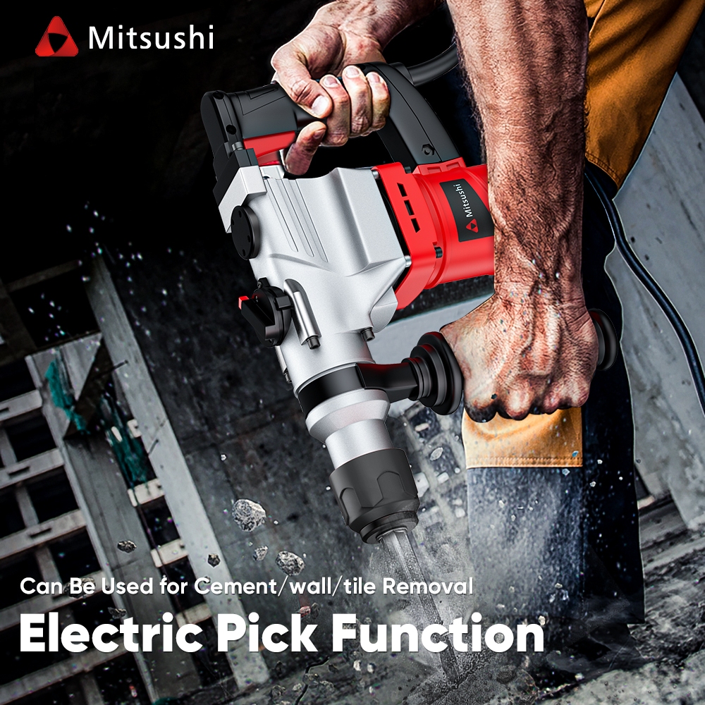 [ Free 5 Drill Bits] Mitsushi MDC2926A 1050W Rotary Hammer Drill Chipping Gun/Chipping Jack Hammer - Image 3