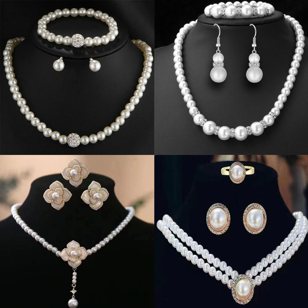 Elegant Pearl Design Jewelry Set for Women