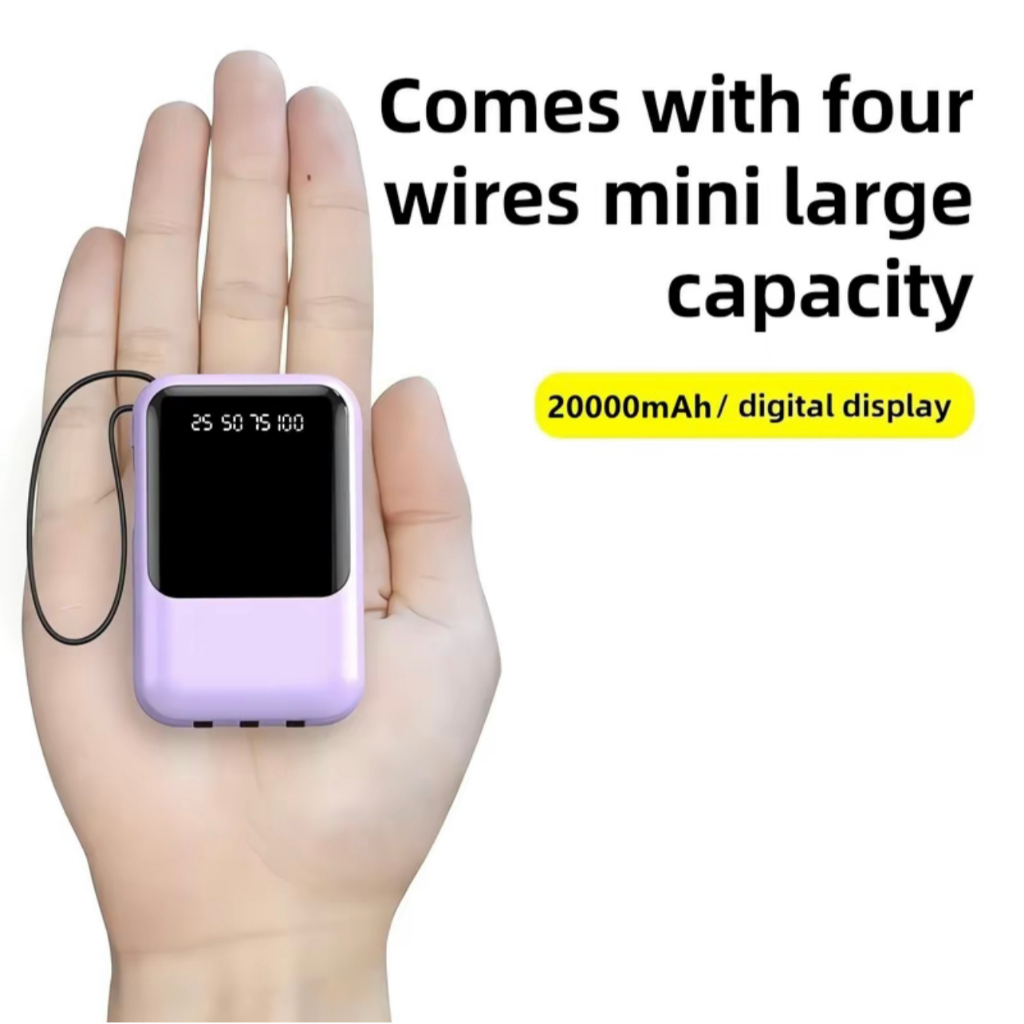 ✅100% Lucky KC58 20000mah Fast Charger Powerbank With LED Emergency Light COD — view 6