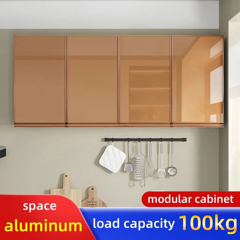 Aluminum Kitchen Cabinet Organizer Pantry/dish Glass Hanging Cabinet For Kitchen Storage Wall Cabine - Image 6
