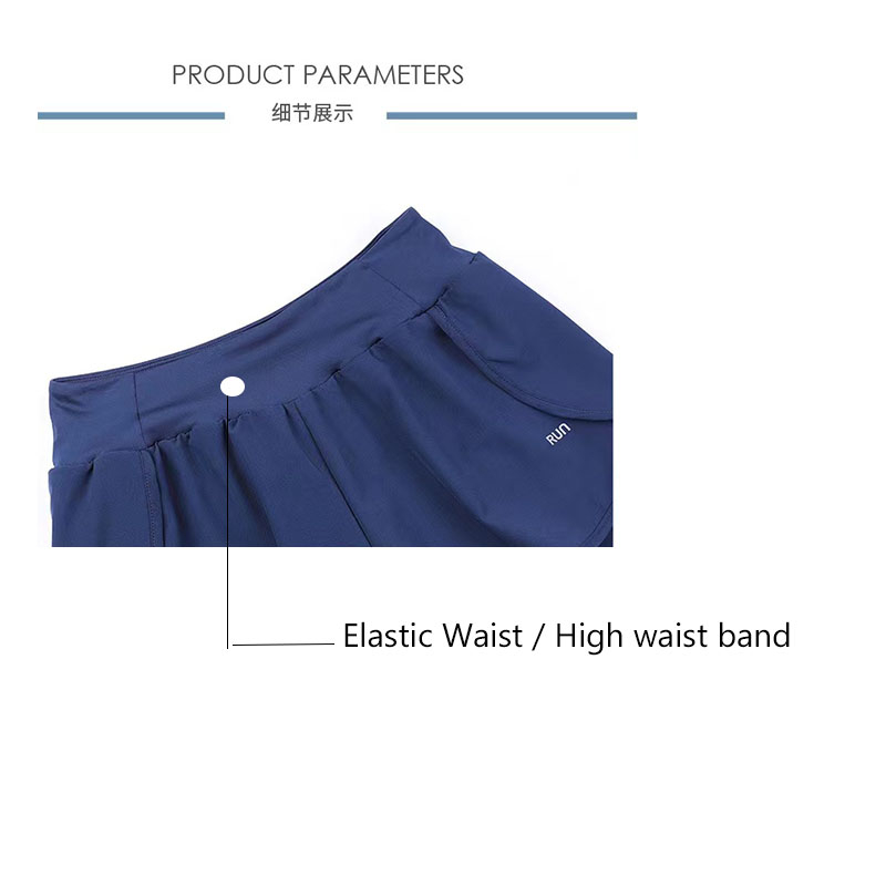 2in1 Sports shorts loose casual anti-glare pockets quick-drying summer new yoga pants for women 388 — view 3