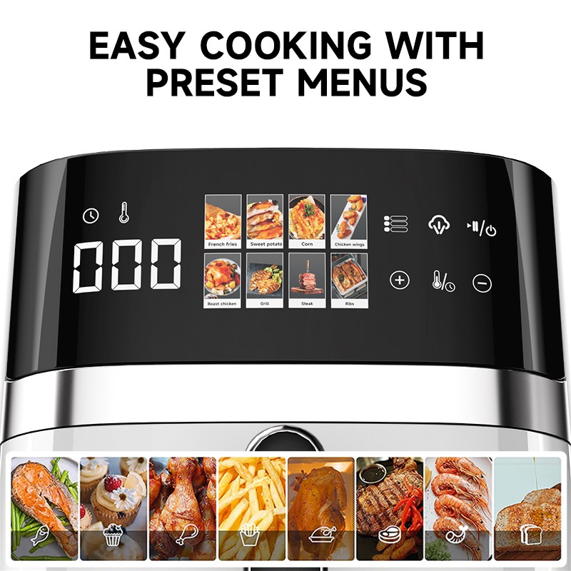 Yowxii LED Air Fryer Touchscreen 7L 9L Oil-Free Microwave Oven Large-Capacity Oven For Baking - Image 7