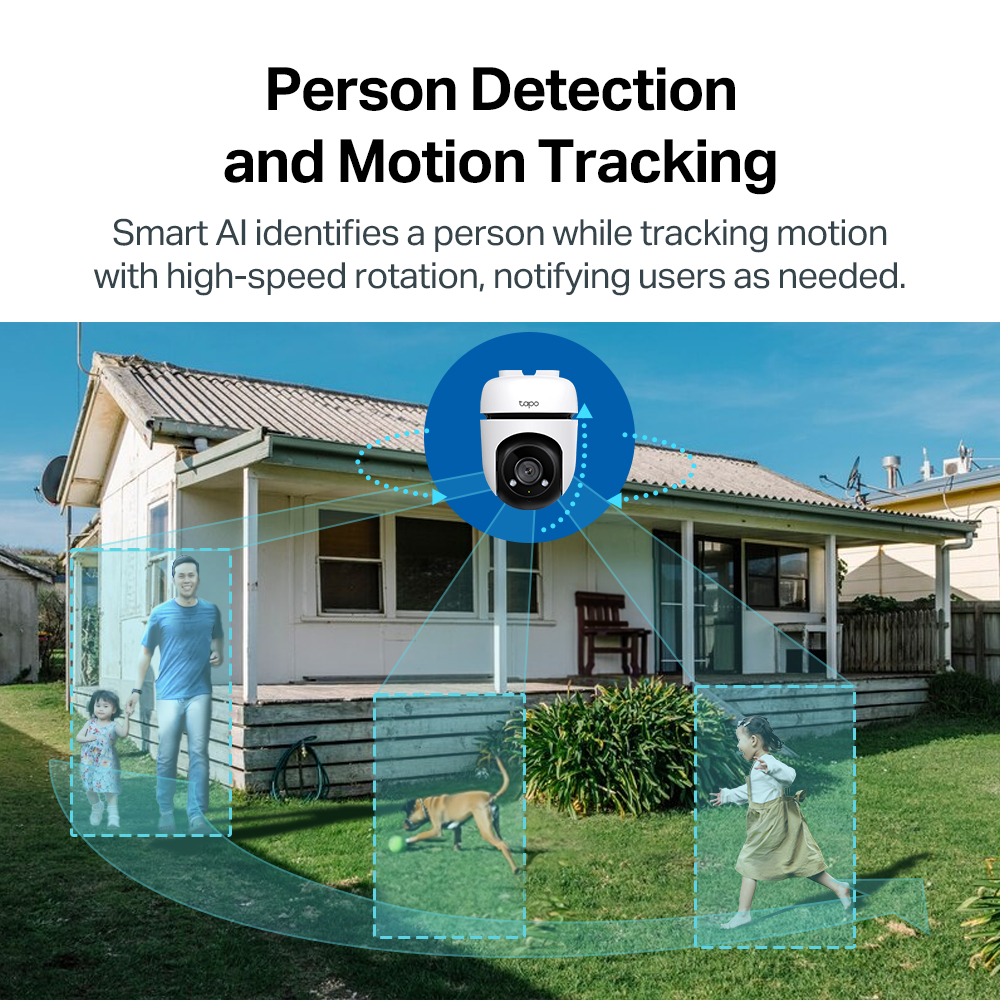 TP-Link Official Store | Tapo | C500 | Outdoor CCTV Camera Wi-Fi Waterproof | 360 | Motion — view 3