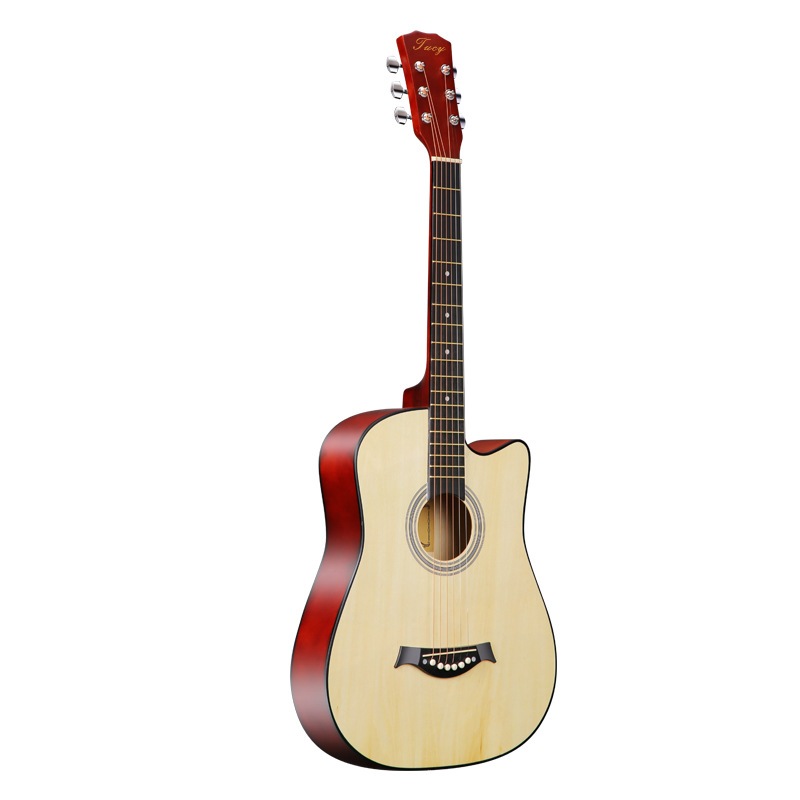 Guitar 38 Inch Acoustic Guitar Low Action GitaraOriginal Suitable forAdult and Beginners Freebies - Image 7