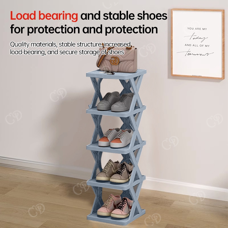CD Shoe Rack Organizer Space saver Simple Shoes Storage Organizer Rack For Dormitory Home - Image 5