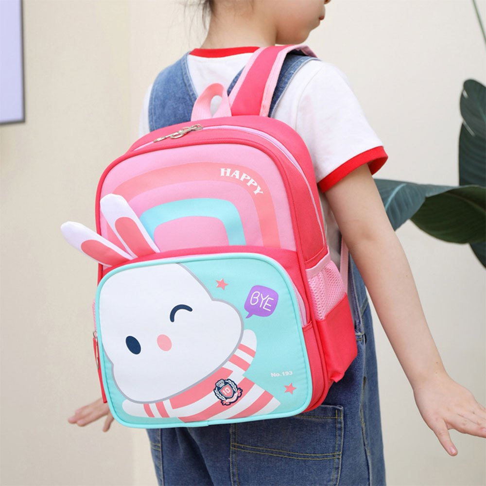 Always phi Rabbit School Bag For Kids Girls Boys Bag Waterproof Pile Large Backpack Cute #Y799 - Image 3