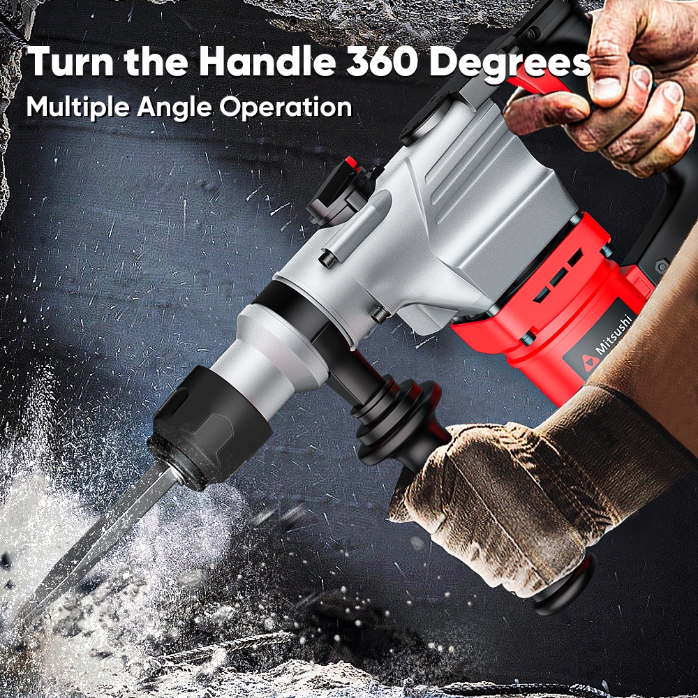 [ Free 5 Drill Bits] Mitsushi MDC2926A 1050W Rotary Hammer Drill Chipping Gun/Chipping Jack Hammer - Image 6