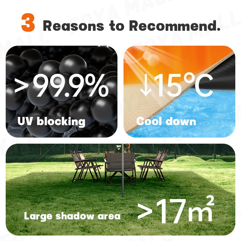 【Complete Set】Canopy tent set  Ultralight Weight Flysheet Octagonal Butterfly Canopy canopy — view 4