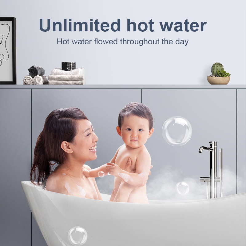 Gold Star Instant Water Heater Shower Electric LCD Touchscreen With Self-modulating 6500W - Image 4