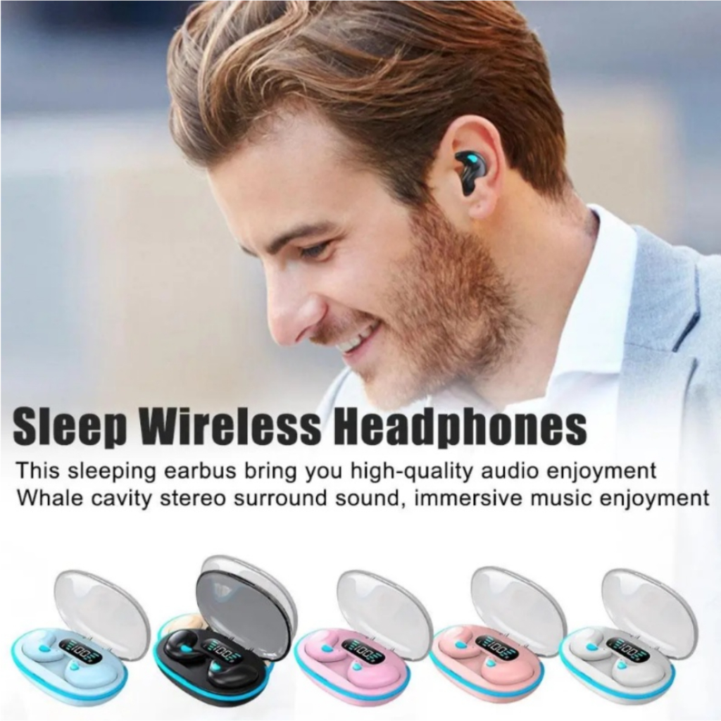 X55 Sleeping Earbuds Portable Wireless Bluetooth 5.3 Waterproof HiFi Sound Noise Cancelling with mic — view 4