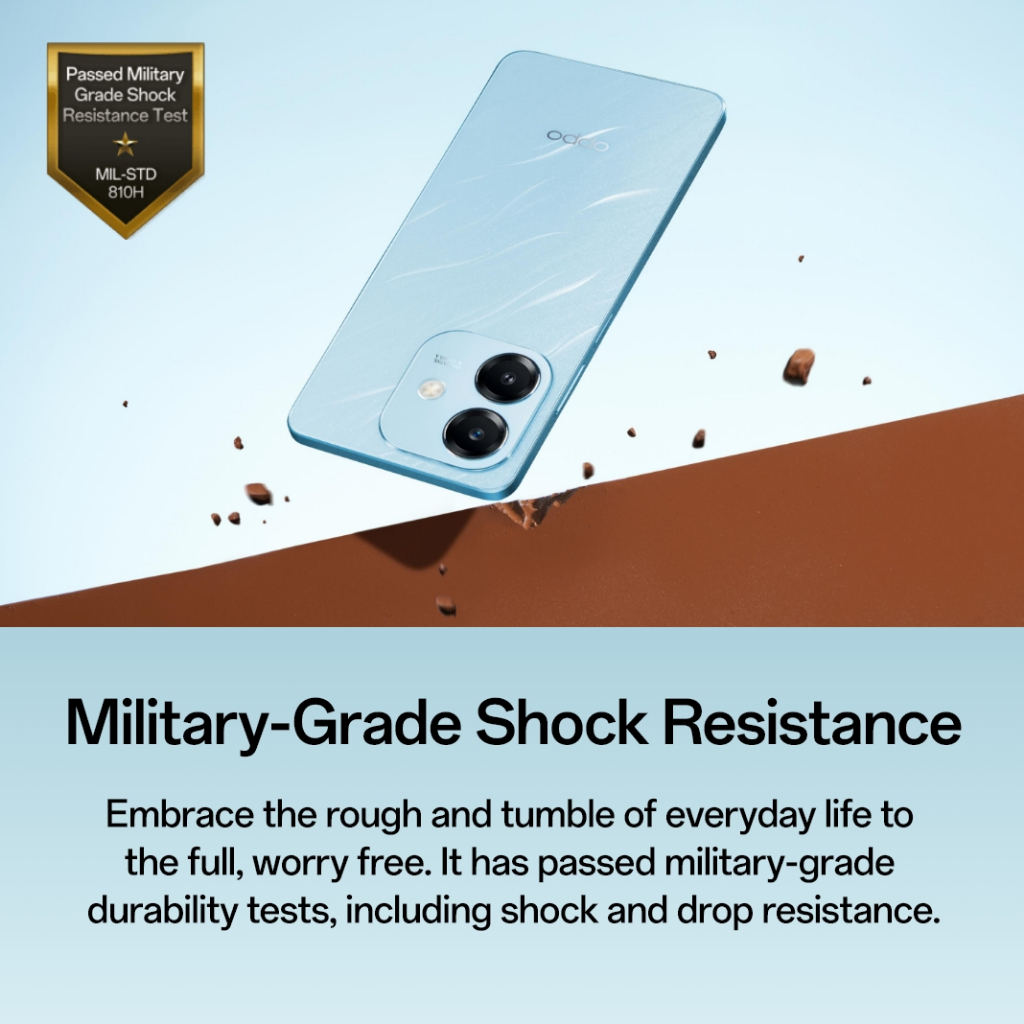 [3 Months 0% SPayLater] OPPO A3x | Snapdragon® 6s 4G Gen1 | Military-Grade Shock Resistance - Image 3