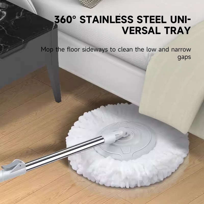 Oimiu 360 Mop With Spinner Rorating Map Squeezer Floor Cleaning Heavy Duty Tornado Mop Bucket Set - Image 4