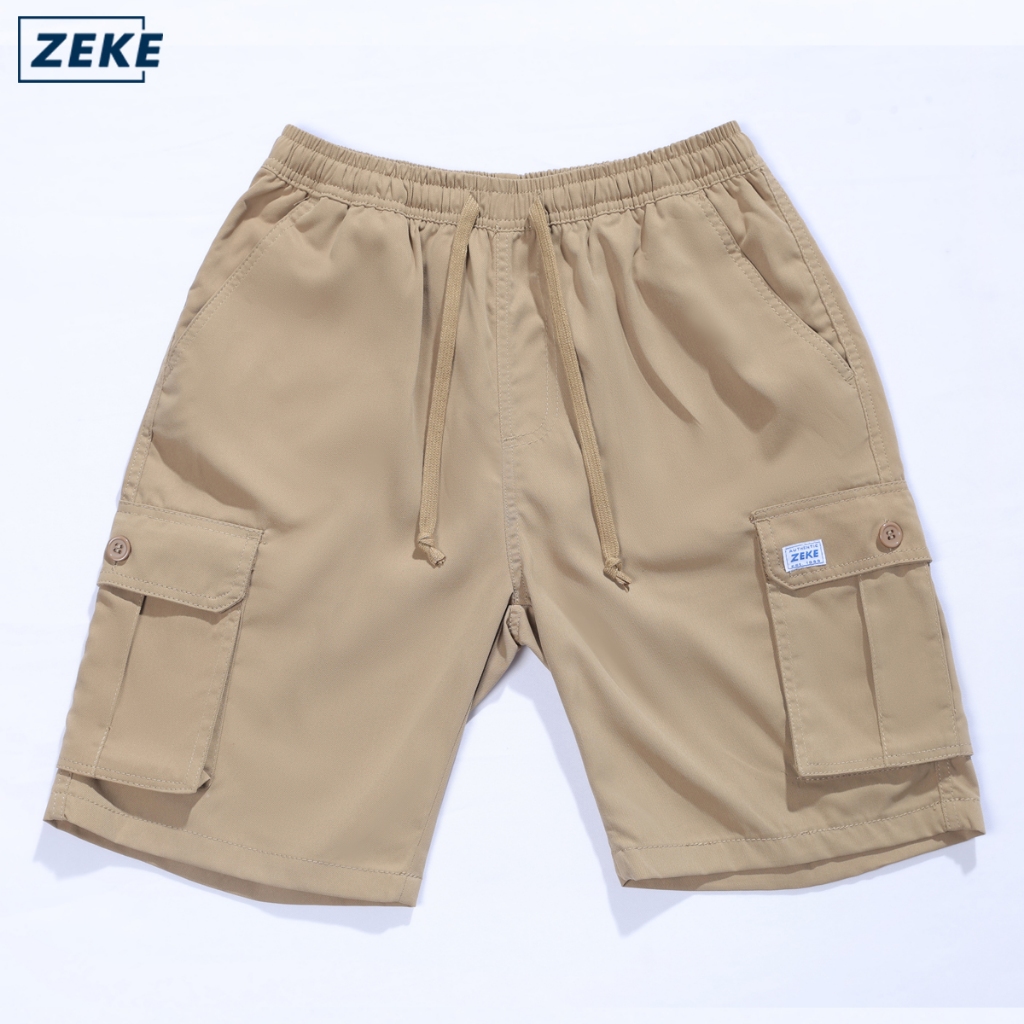 ZEKE Men Cargo Shorts Cutting Straight Cut lalaki Trouser Tactical Five Pocket Working Carg Pants - Image 4