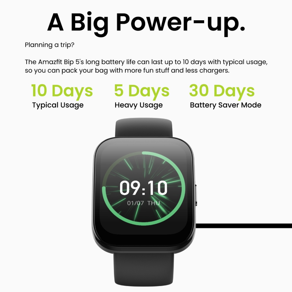 Amazfit Bip 5 Smartwatch 1.91" Display GPS Bluetooth Phone Call Health Fitness Track - Image 6