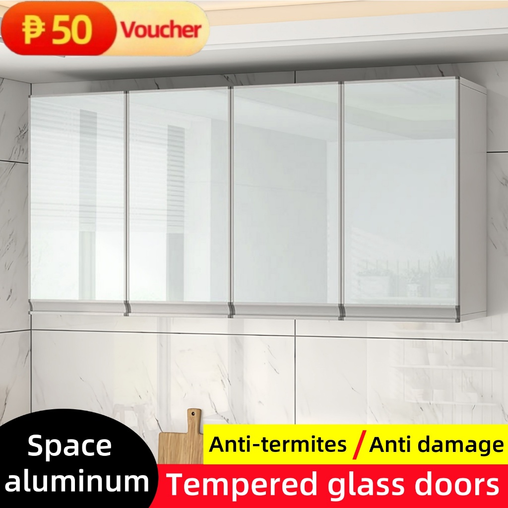 Aluminum Kitchen Cabinet Organizer Pantry/dish Glass Hanging Cabinet For Kitchen Storage Wall Cabine - Image 8