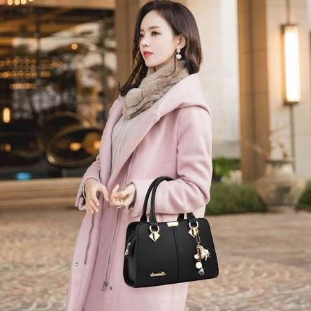 Ladies Large Capacity Leather Tote Bag Korean High Quality Fashion Shoulder Bag#B0198 - Image 3