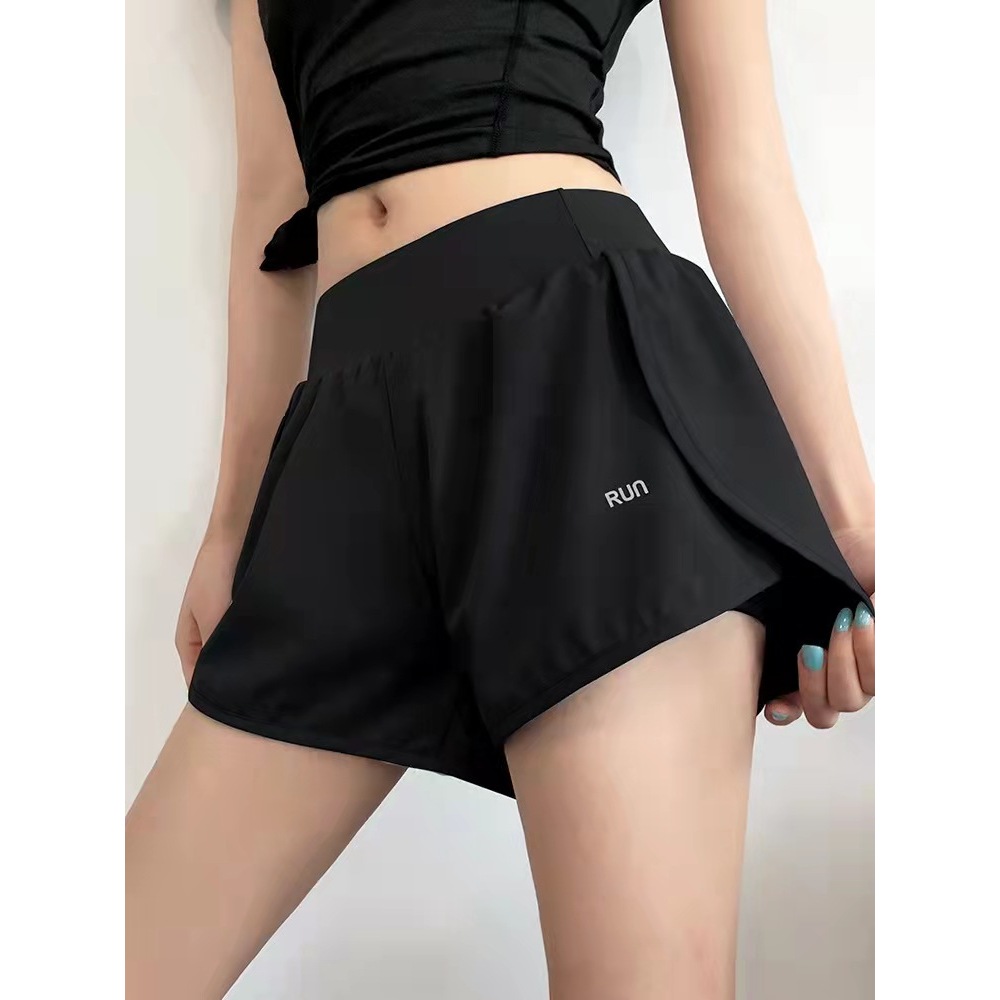 Enna 2in1 Sports shorts loose casual anti-glare pockets quick-drying summer yoga pants for women 388 - Image 5